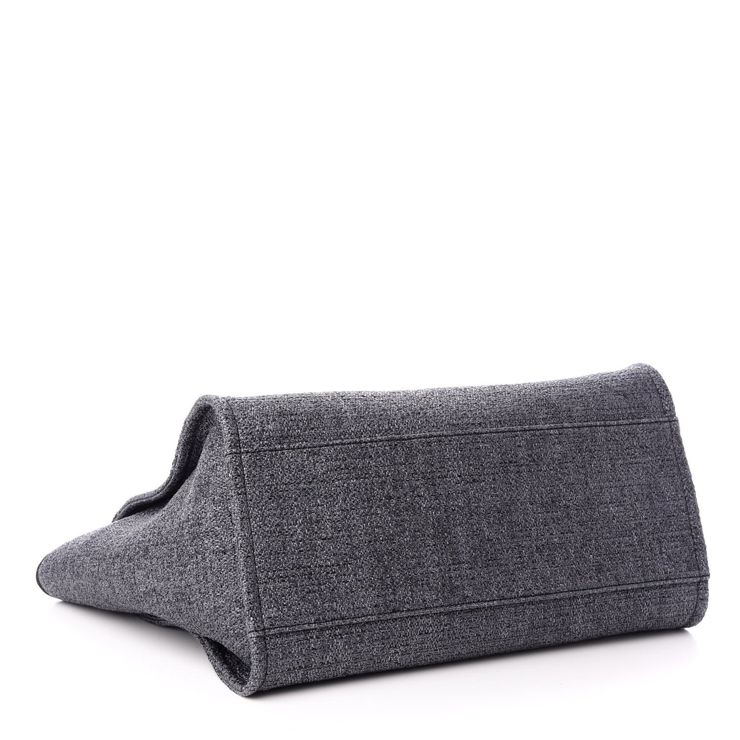 Lurex Boucle Medium Deauville Tote Black