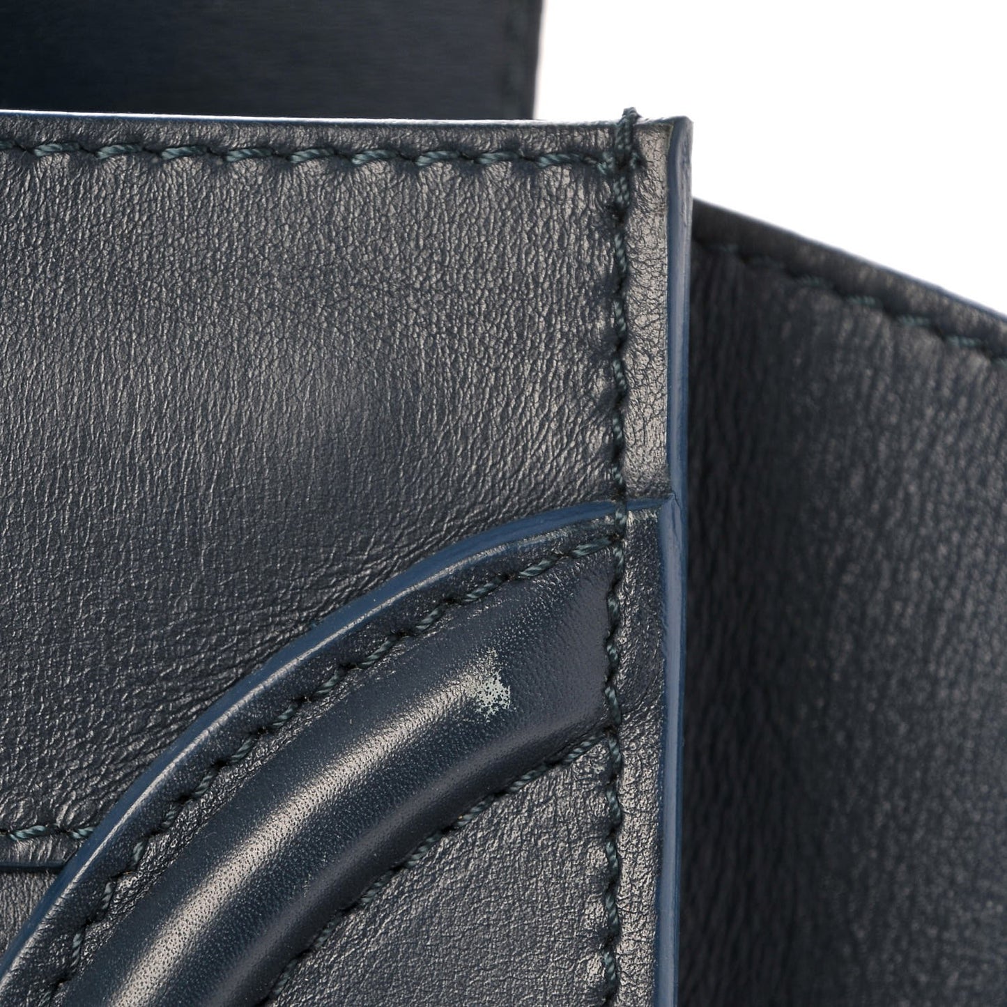Drummed Calfskin Mini Luggage Orage