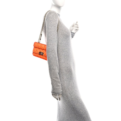 Valentino Garavani Calfskin Mini Rockstud Spike Shoulder Bag Orange 2 of 11