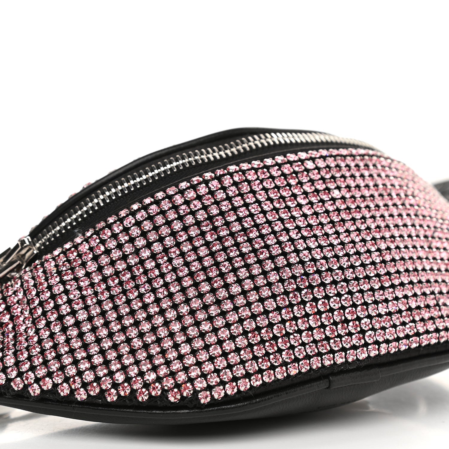 Alexander Wang Rhinestone Mesh Mini Attica Belt Bag Prism Pink 9 of 10