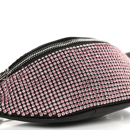Alexander Wang Rhinestone Mesh Mini Attica Belt Bag Prism Pink 9 of 10