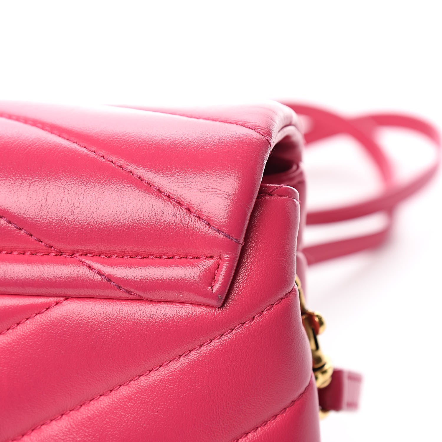 Saint Laurent Calfskin Y Quilted Monogram Toy Loulou Crossbody Bag Freesia 14 of 17