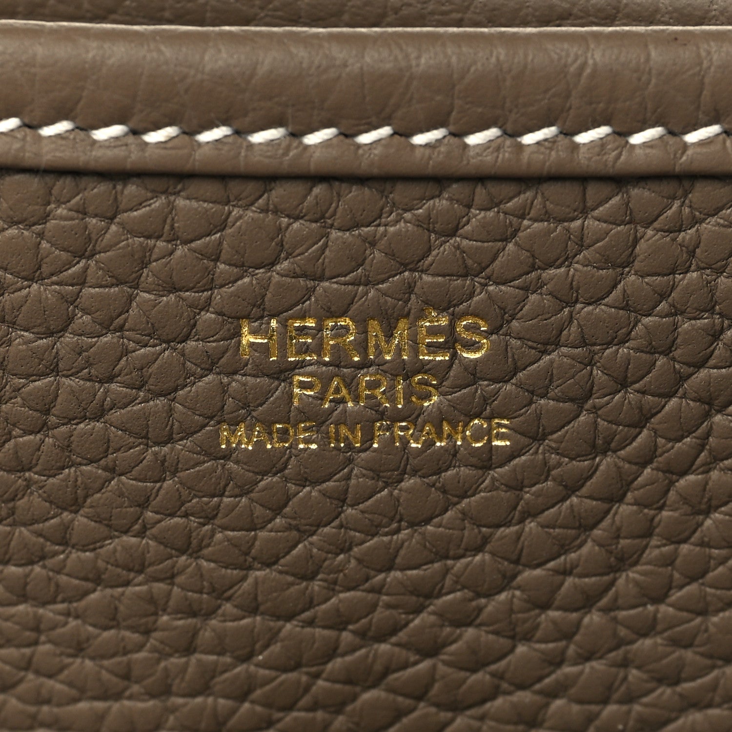 Hermes Taurillon Clemence Evelyne III PM Etoupe 6 of 11