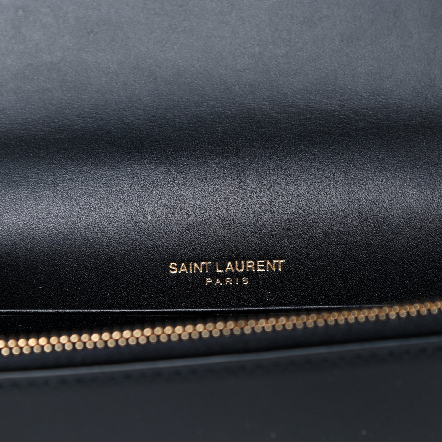 Saint Laurent Smooth Calfskin Classic Monogram Kate Tassel Chain Wallet Black 5 of 9