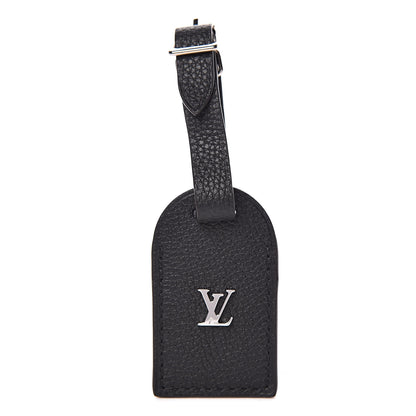 Louis Vuitton Taurillon City Steamer Luggage Tag Black 1 of 3