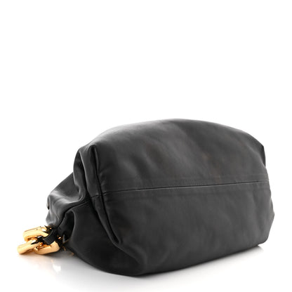 Bottega Veneta Calfskin The Pouch Chain Black 4 of 11