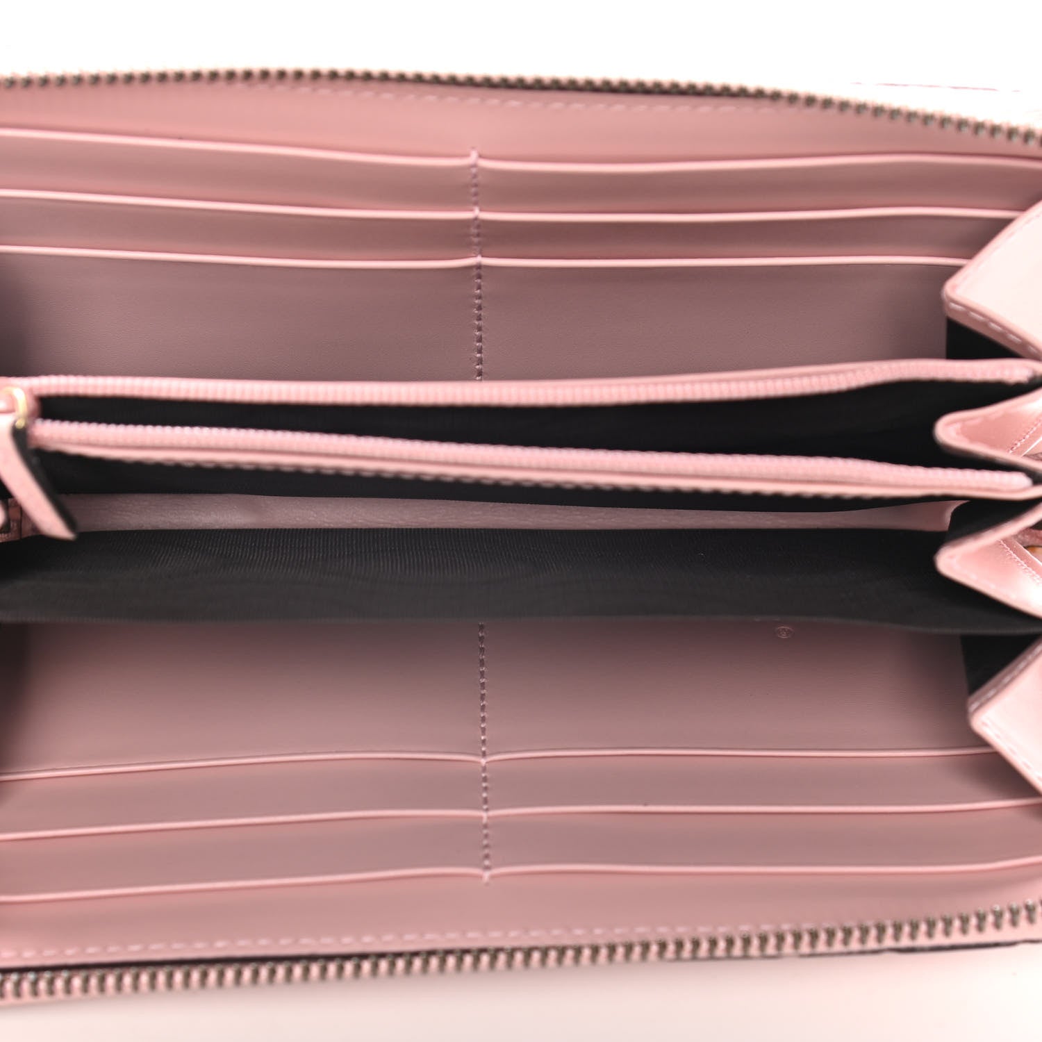 Gucci Guccissima Signature Crystal Cat Zip Around Wallet Light Candy Pink 5 of 10