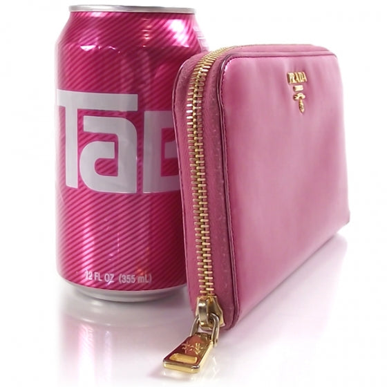 Spazzolato Zip Wallet Pink