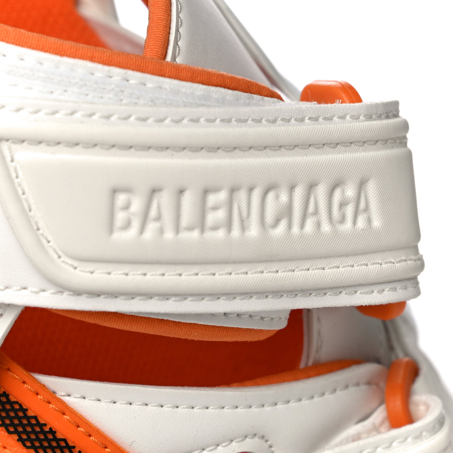 Balenciaga Neoprene Rubber Mens Track Sandals 45 White Orange 11 of 14