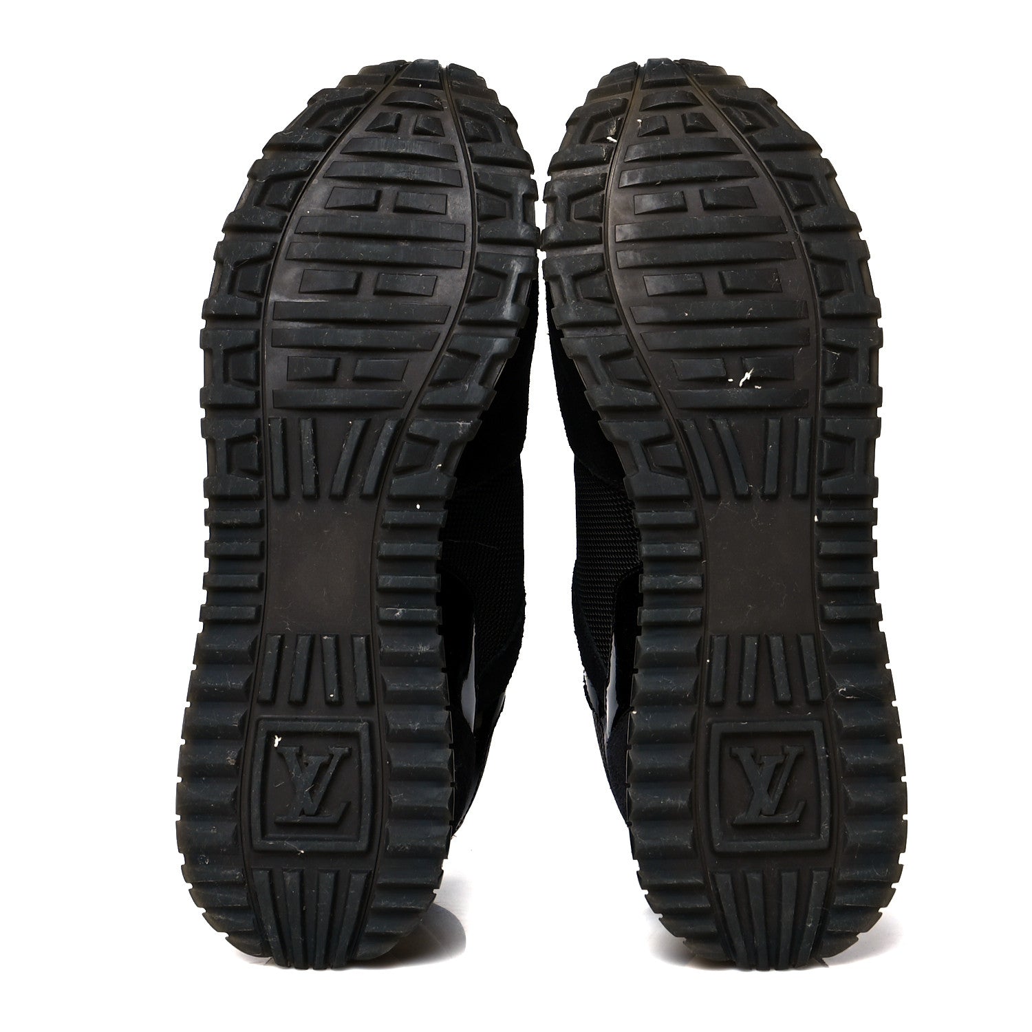 Louis Vuitton Suede Monogram Run Away Sneakers 37 Black 6 of 8