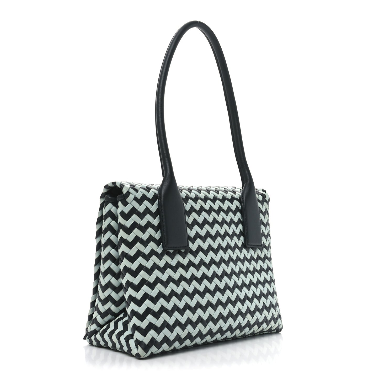Nappa Intrecciato Patti Top Handle Bag Inkwell Teal