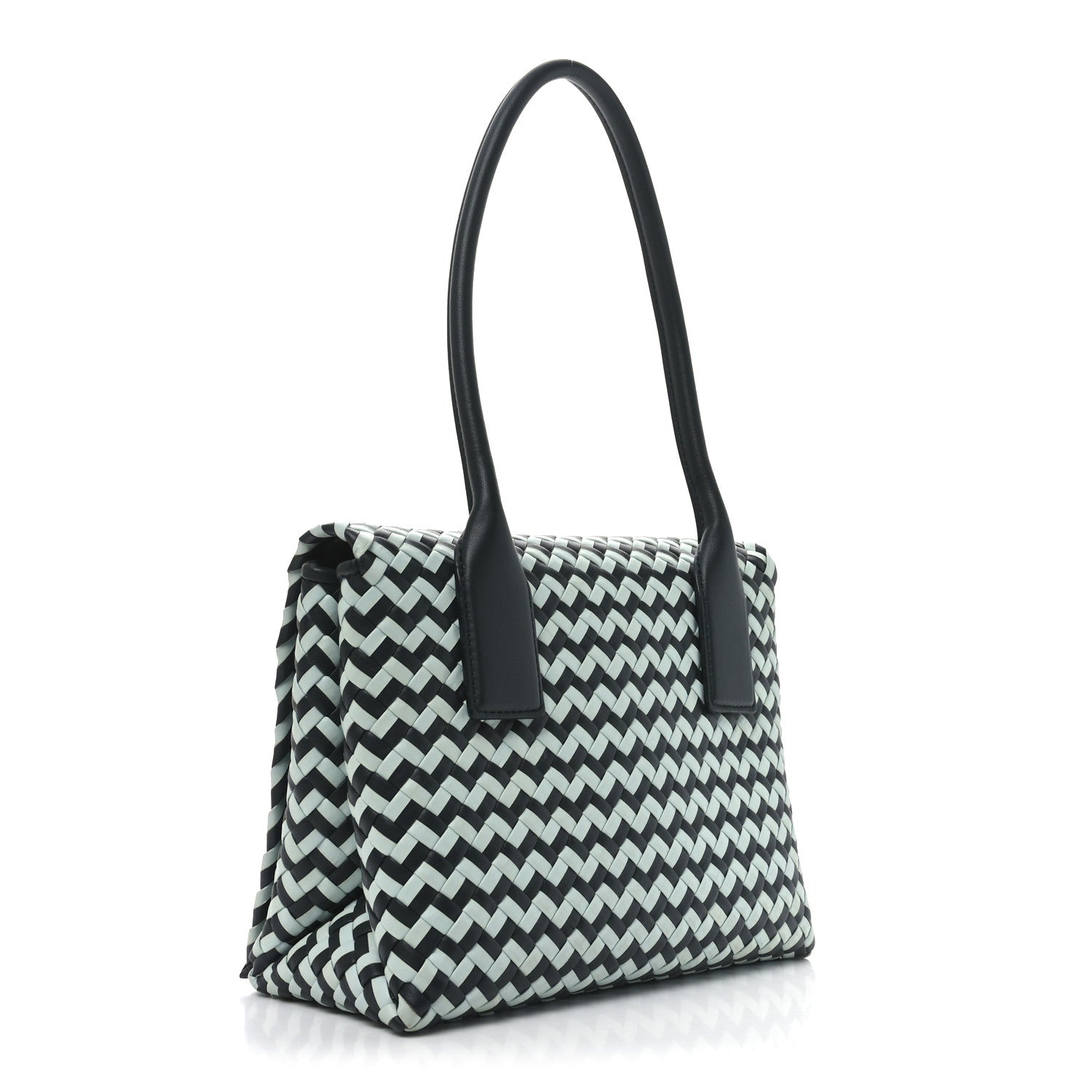 Bottega Veneta Nappa Intrecciato Patti Top Handle Bag Inkwell Teal 3 of 9