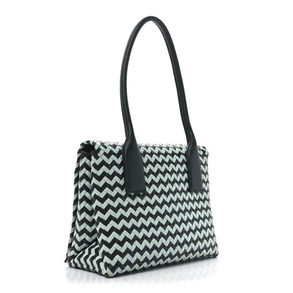 Bottega Veneta Nappa Intrecciato Patti Top Handle Bag Inkwell Teal 3 of 9