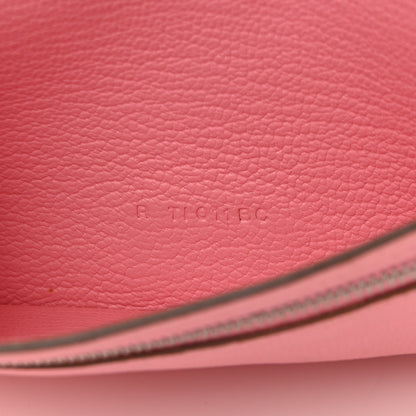 Hermes Chèvre Mysore Bearn Gusset Wallet 5P Pink 7 of 14