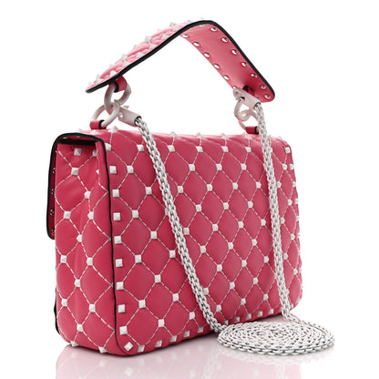 Valentino Garavani Lambskin Medium Free Rockstud Spike Shoulder Bag Shadow Pink 3 of 8