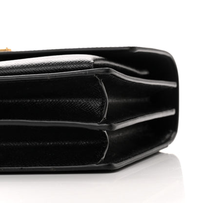 Saint Laurent Coated Bark Calfskin Medium Monogram Sunset Black 9 of 9