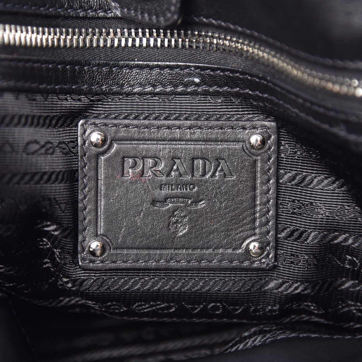Nappa Ruffle Bag Black