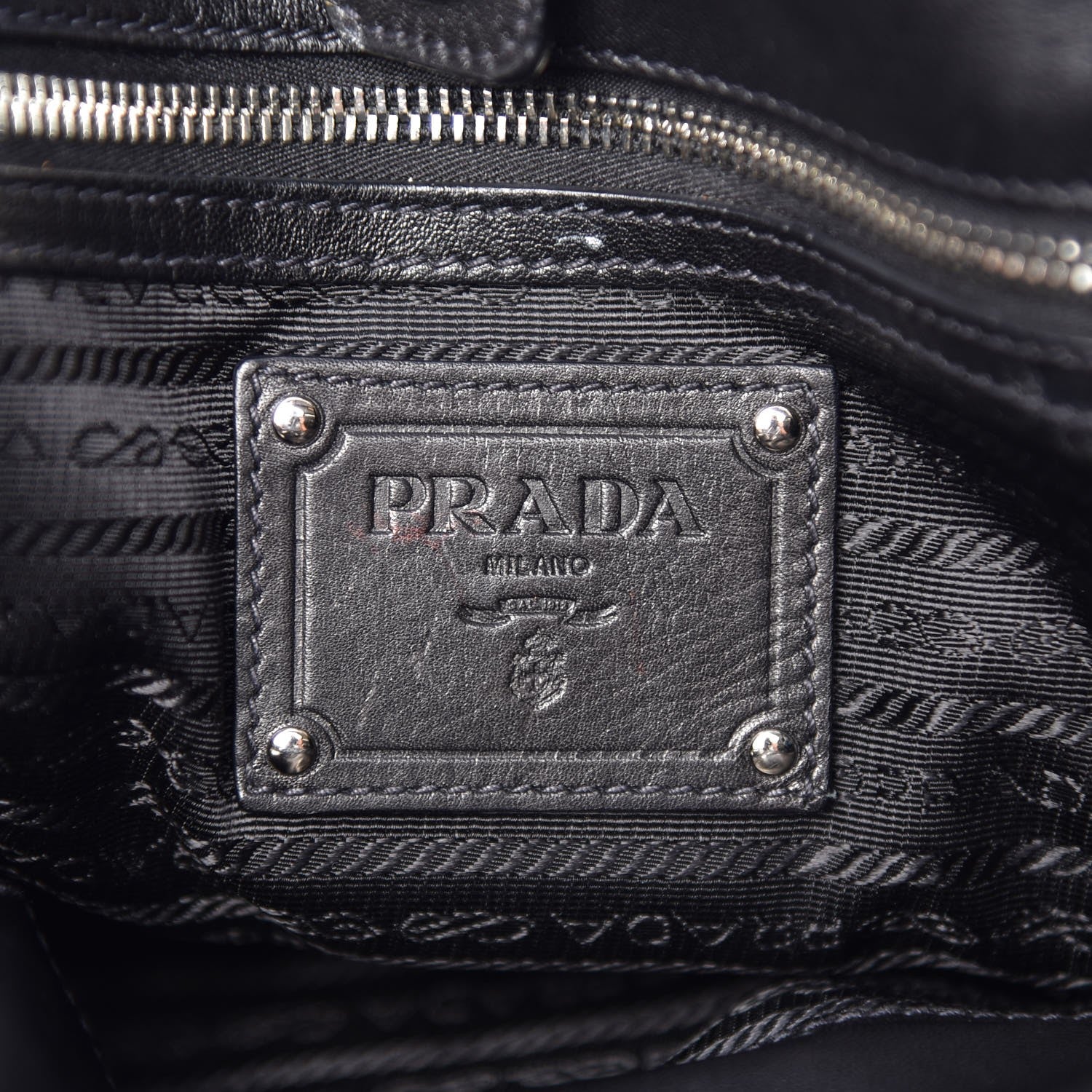 Prada Nappa Ruffle Bag Black 5 of 9