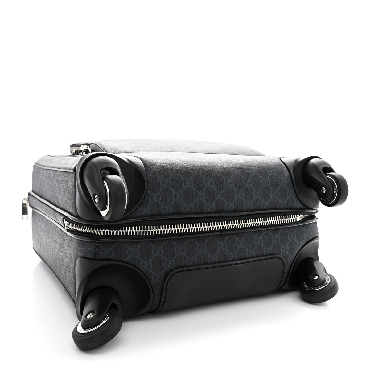 Gucci GG Supreme Monogram Gran Turismo Suitcase Black Grey 3 of 12