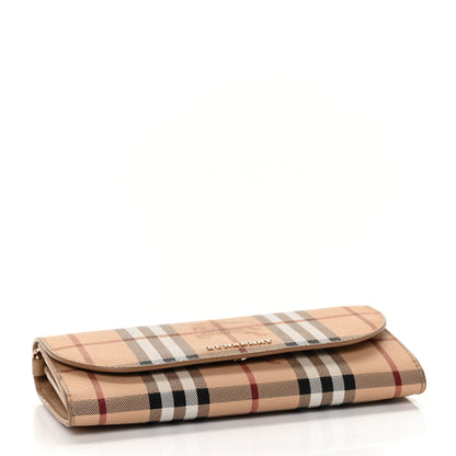Burberry Haymarket Check Henley Wallet On Chain Mid Camel 4 of 8