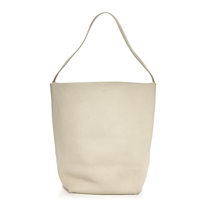 The Row Grained Calfskin Large N/S Park Tote Ivory 1 of 10