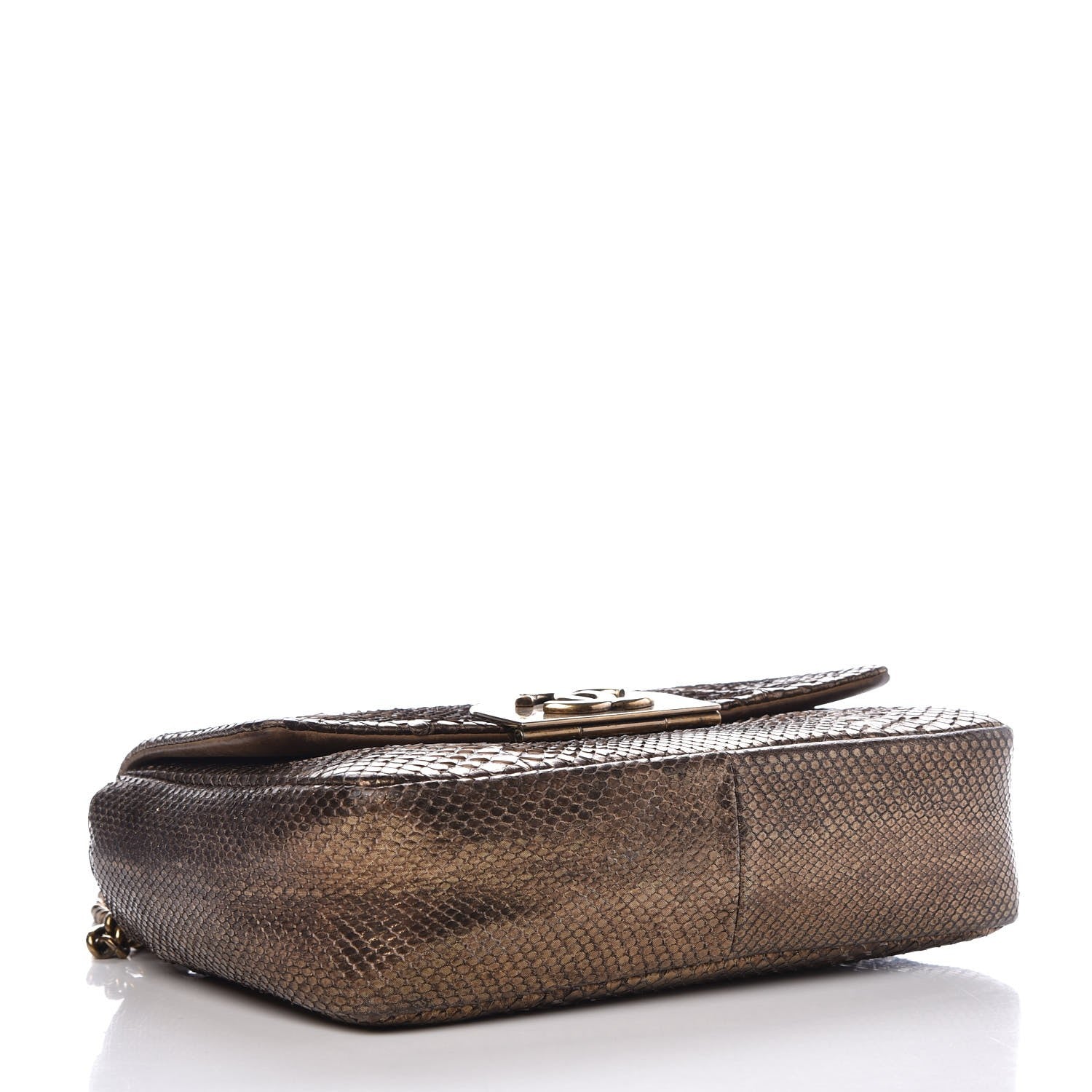 Chanel Python CC Square Flap Bronze 4 of 13