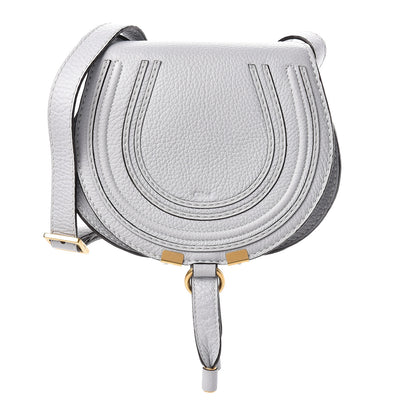 Chloe Calfskin Mini Marcie Round Crossbody Bag Airy Grey 1 of 10