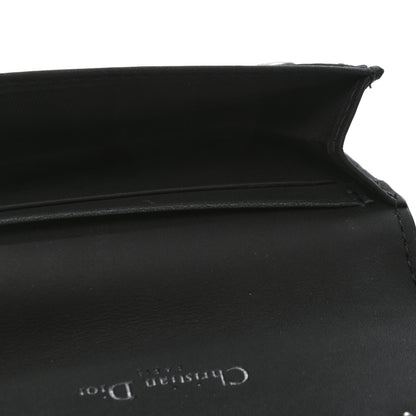 Christian Dior Ultra Matte Calfskin Saddle Card Holder Black 5 of 8