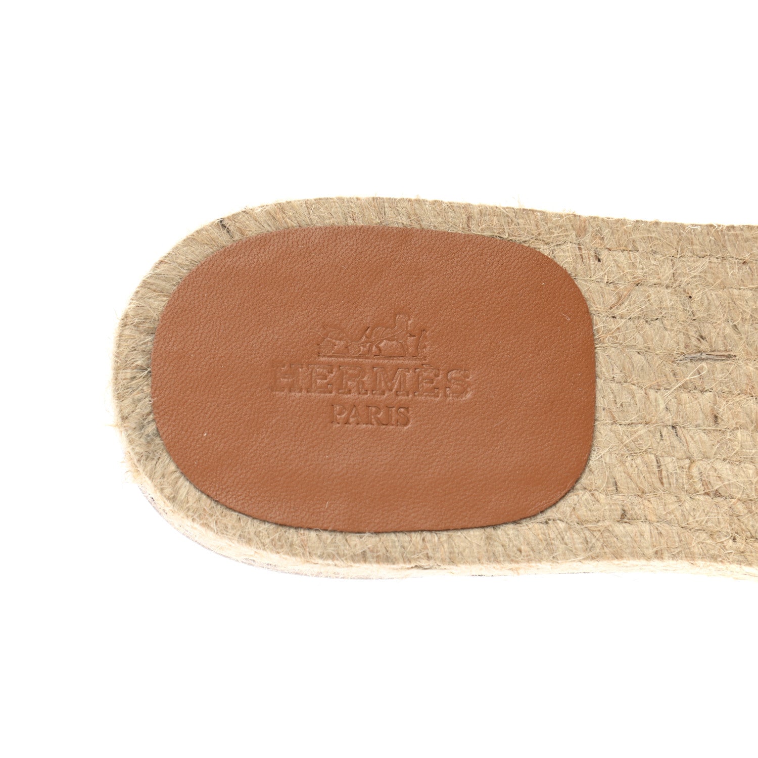 Hermes Nappa Famosa Espadrille Sandals 38 Naturel 6 of 8