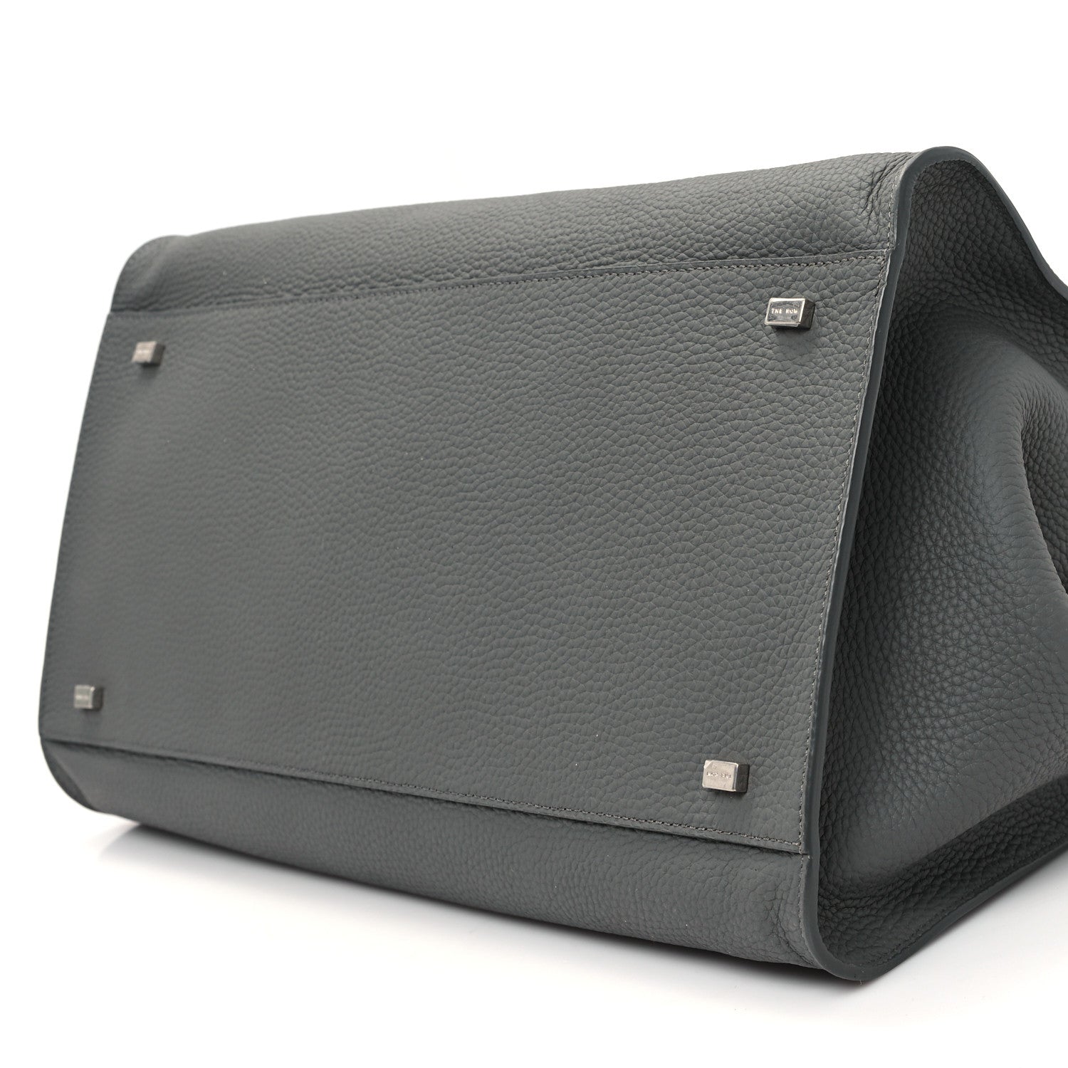The Row Matte Grained Calfskin Soft Margaux 15 Grey 9 of 9