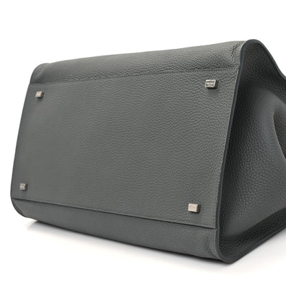The Row Matte Grained Calfskin Soft Margaux 15 Grey 9 of 9