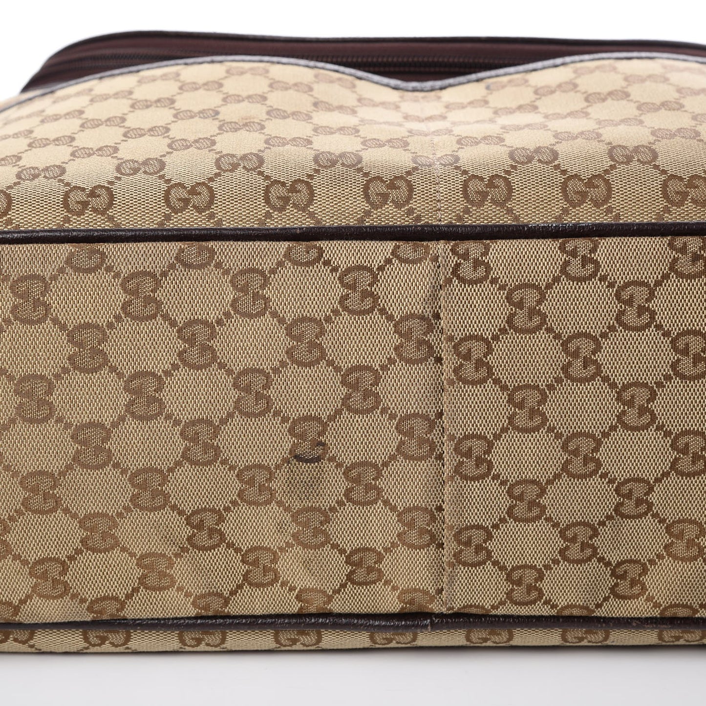 Monogram Natural Pigskin Large Diaper Bag Beige Ebony Cocoa Dark Chocolate