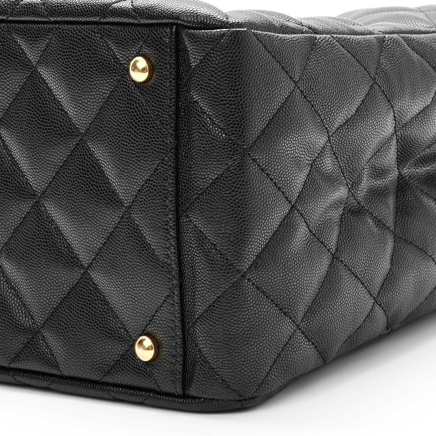 Chanel Caviar Quilted Small Shopping Tote Black 10 of 11