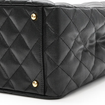 Chanel Caviar Quilted Small Shopping Tote Black 10 of 11