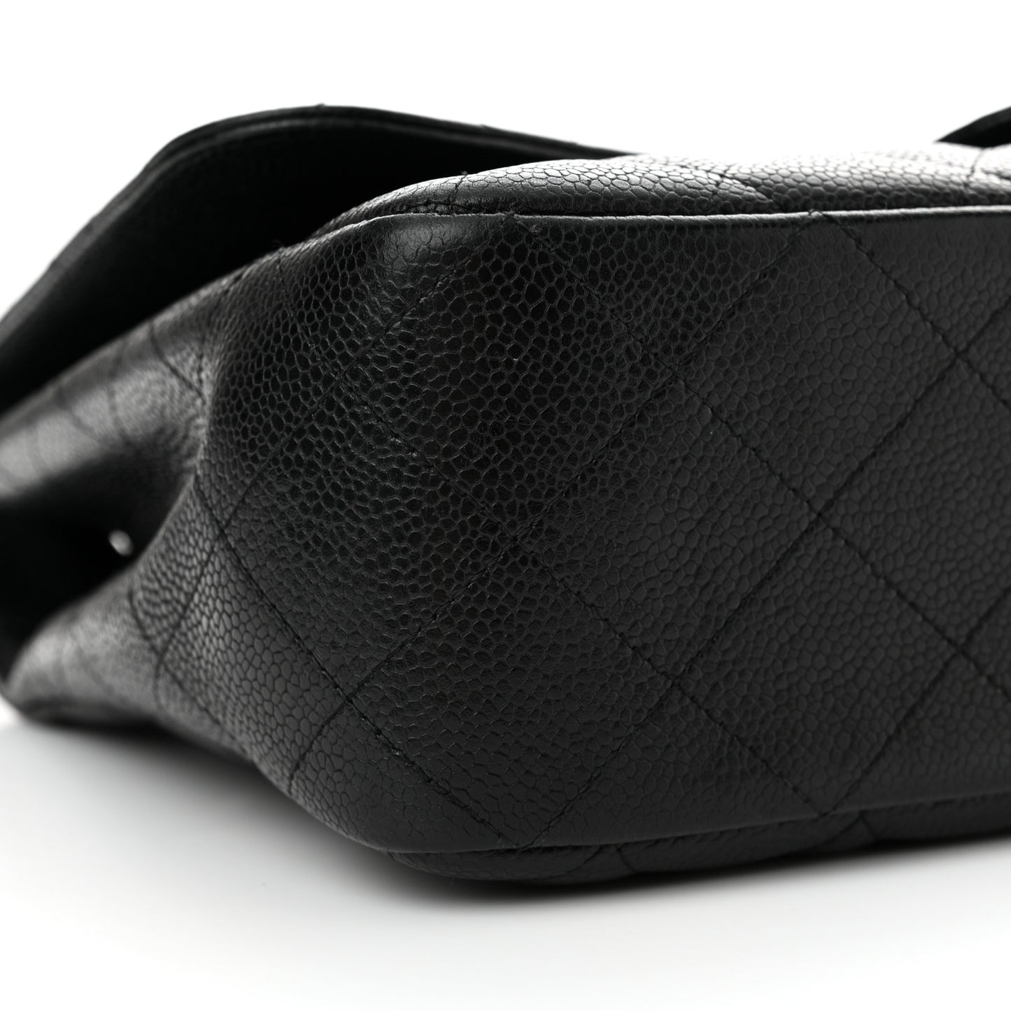 Caviar Quilted Jumbo Single Flap Black