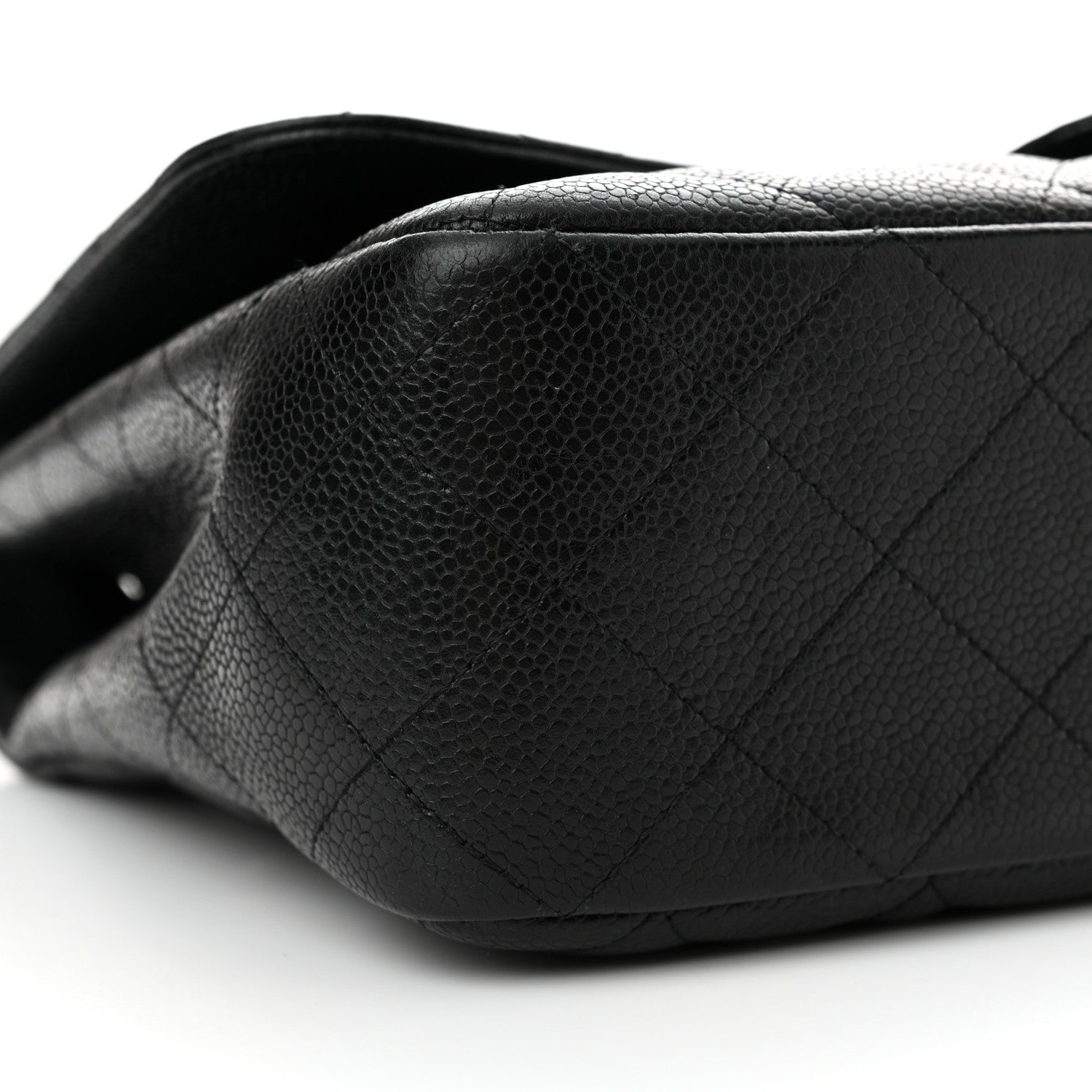 Chanel Caviar Quilted Jumbo Single Flap Black 9 of 11