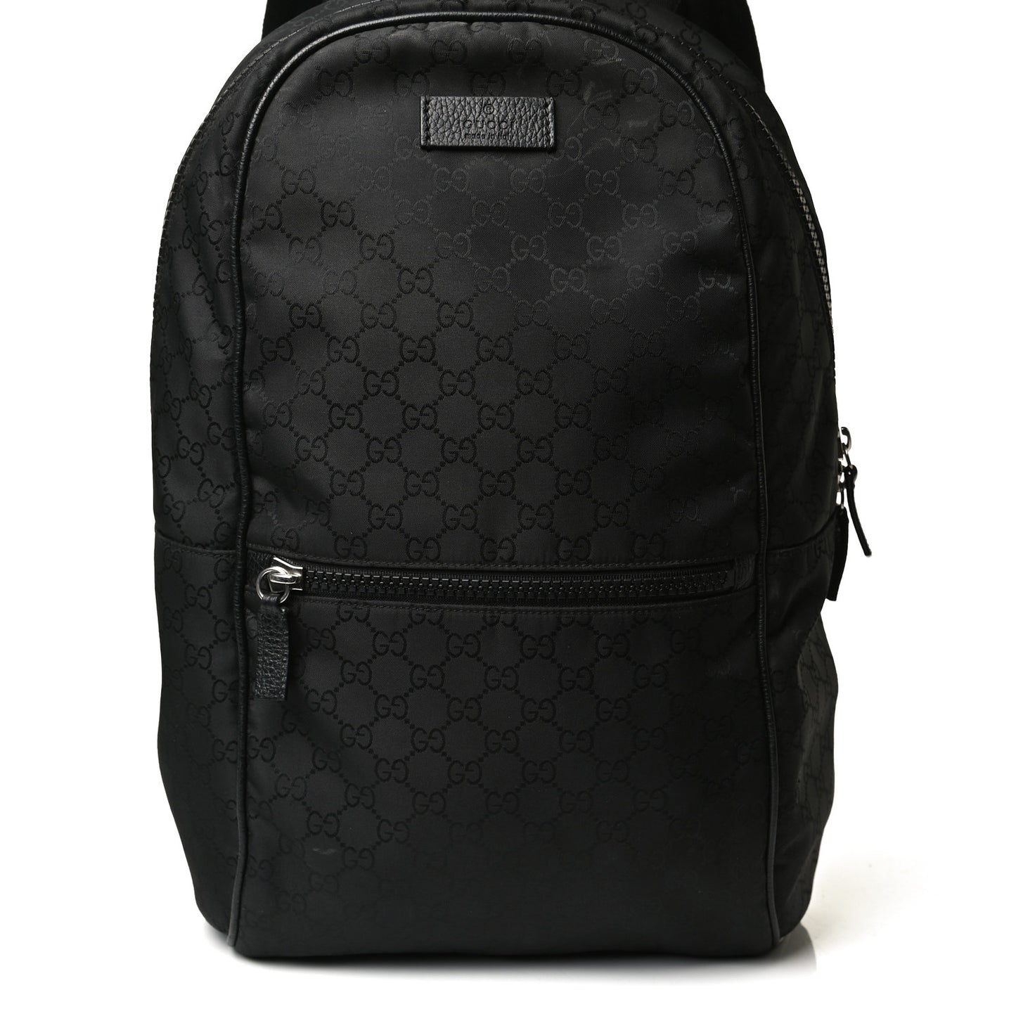 Nylon Monogram Slim Backpack Black