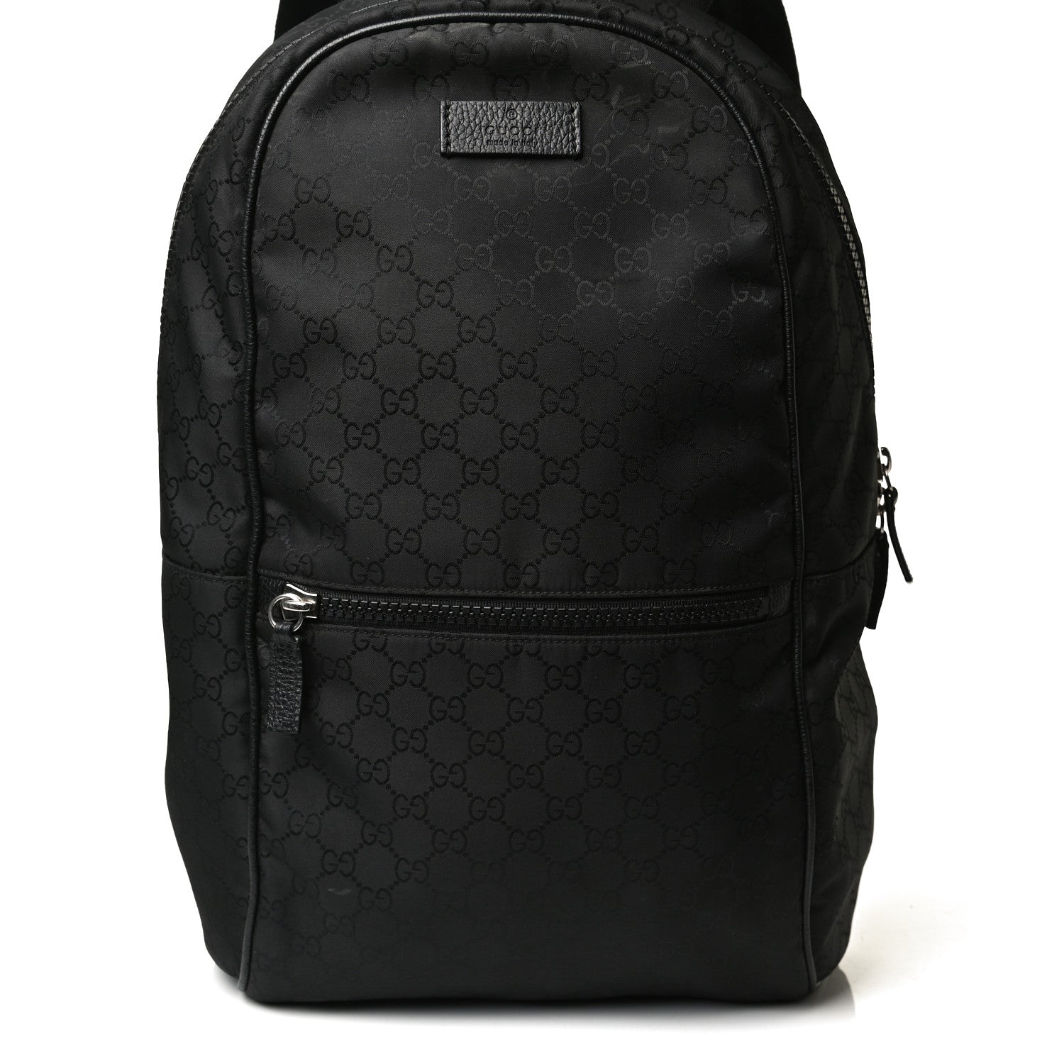Gucci Nylon Monogram Slim Backpack Black 9 of 17