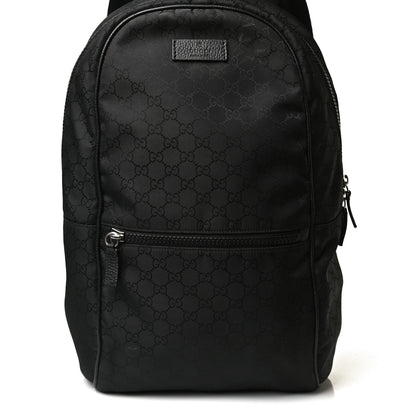 Gucci Nylon Monogram Slim Backpack Black 9 of 17