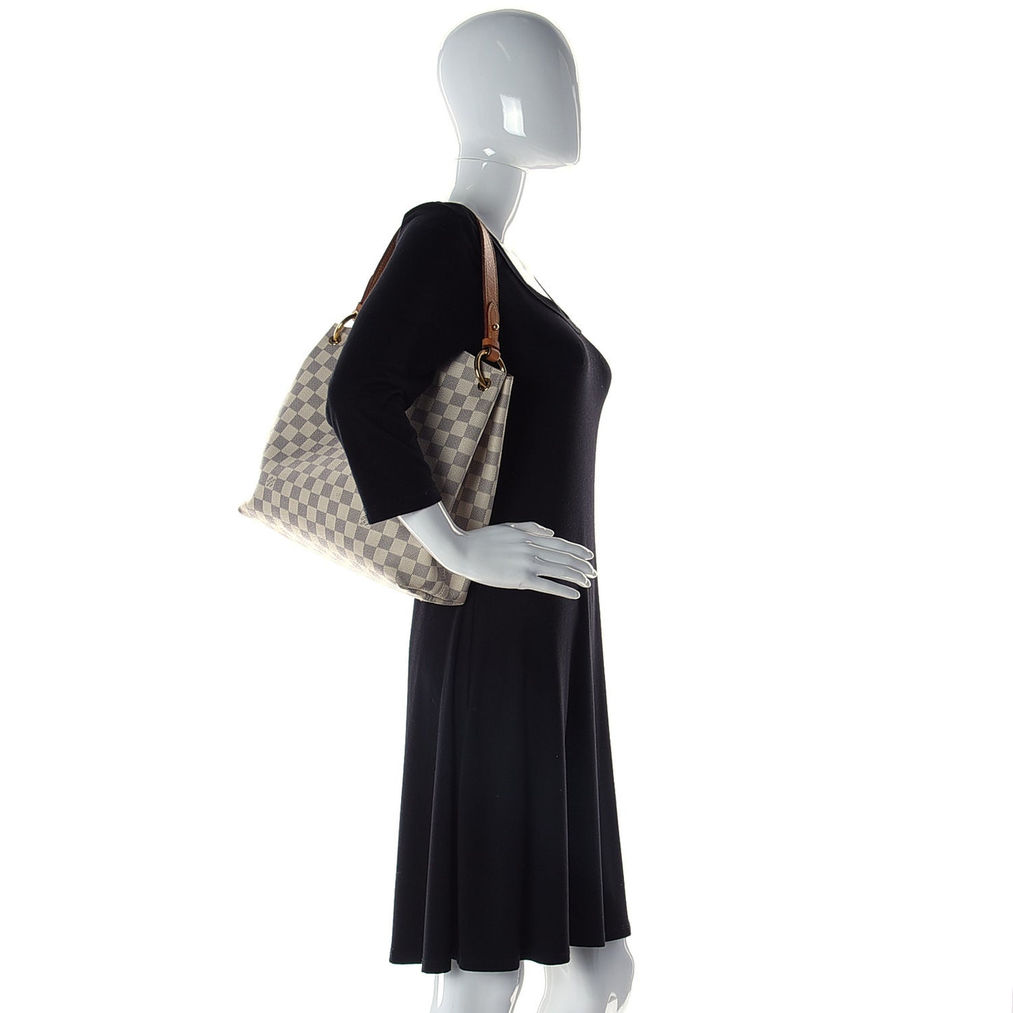 Damier Azur Graceful PM Rose Ballerine