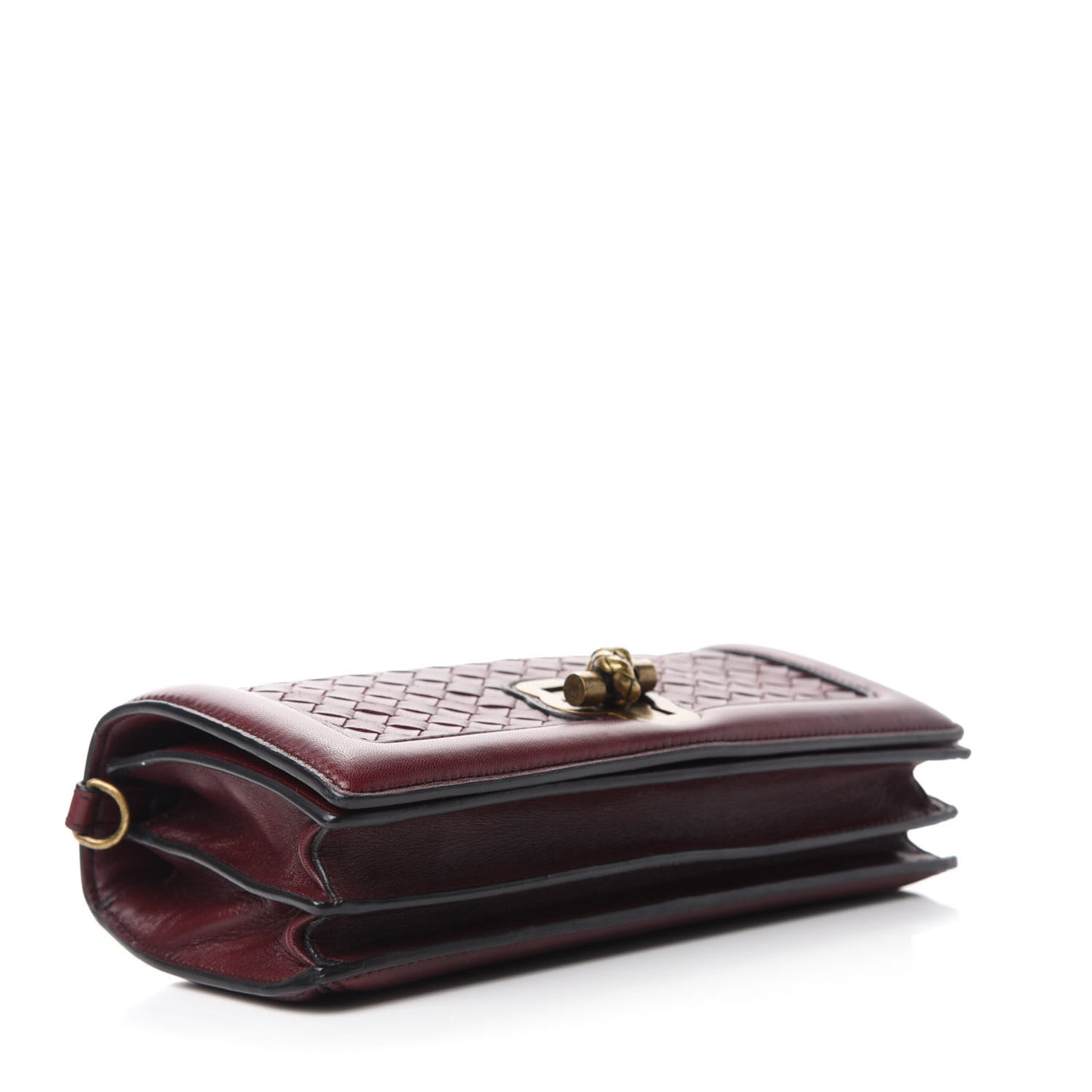 Nappa Intrecciato Olimpia Knot Clutch Red