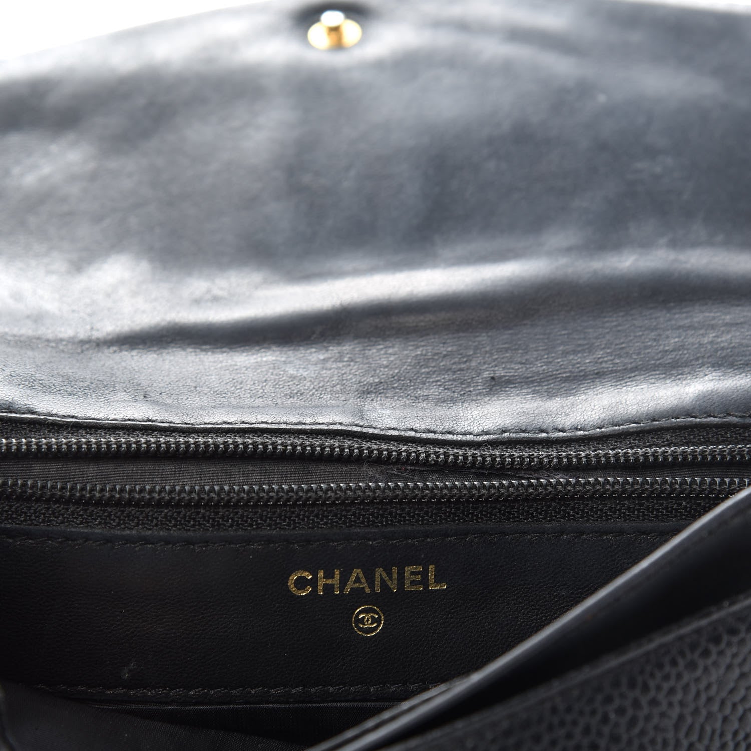 Chanel Caviar CC Timeless Flap Wallet Black 6 of 6