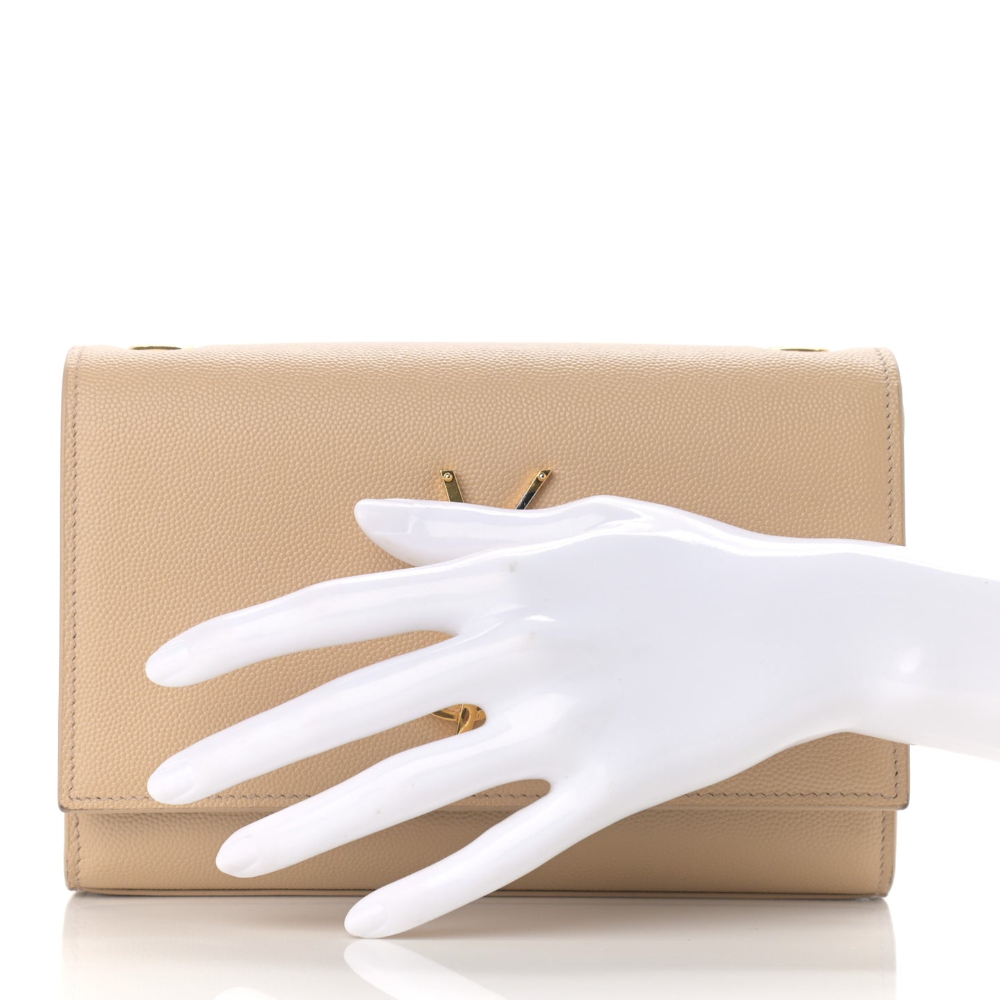 Grain De Poudre Small Monogram Kate Satchel Nude Powder