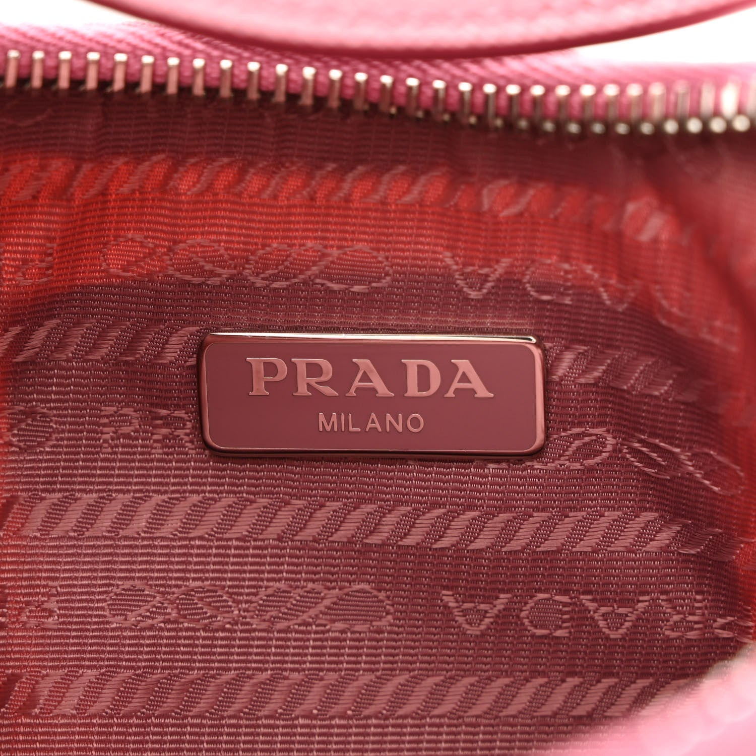 Prada Re-Nylon Saffiano Mini Re-Edition 2005 Bag Rosa 6 of 13