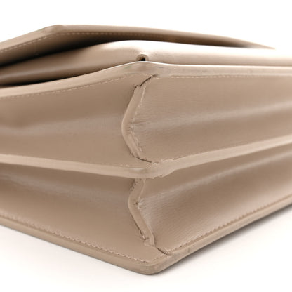 Saint Laurent Calfskin Medium Monogram Sunset Dark Beige 9 of 12