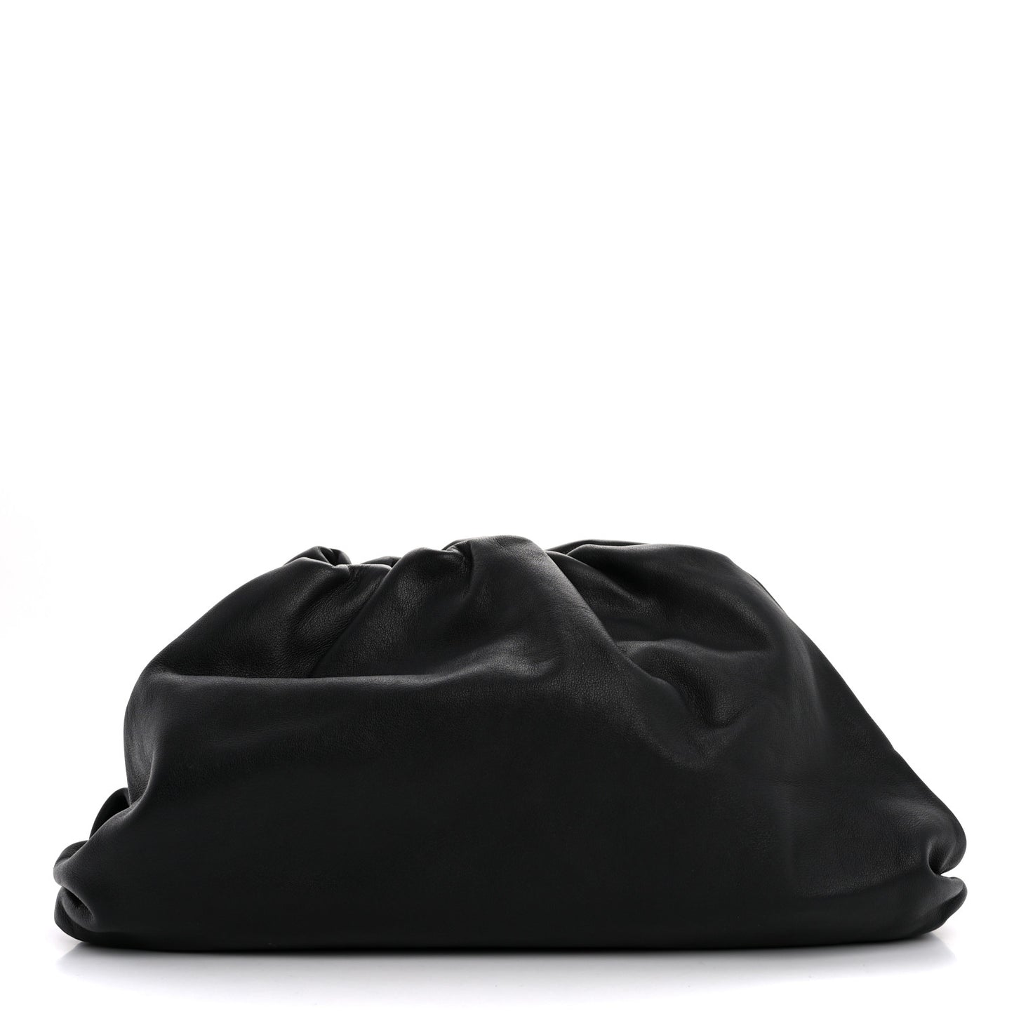 Smooth Butter Calf The Pouch Oversized Clutch Black