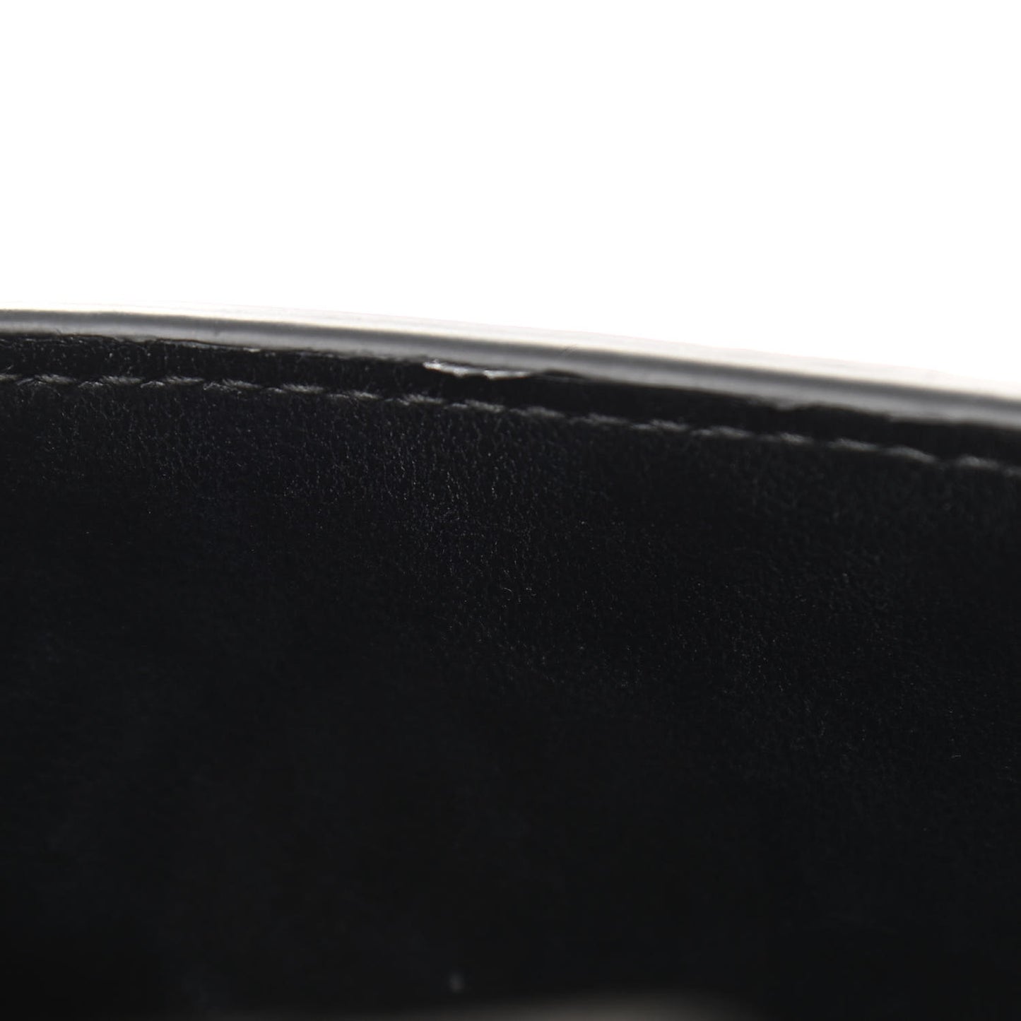 Shiny Calfskin Monochrome Crocodile Embossed Small Hourglass Top Handle Bag Black