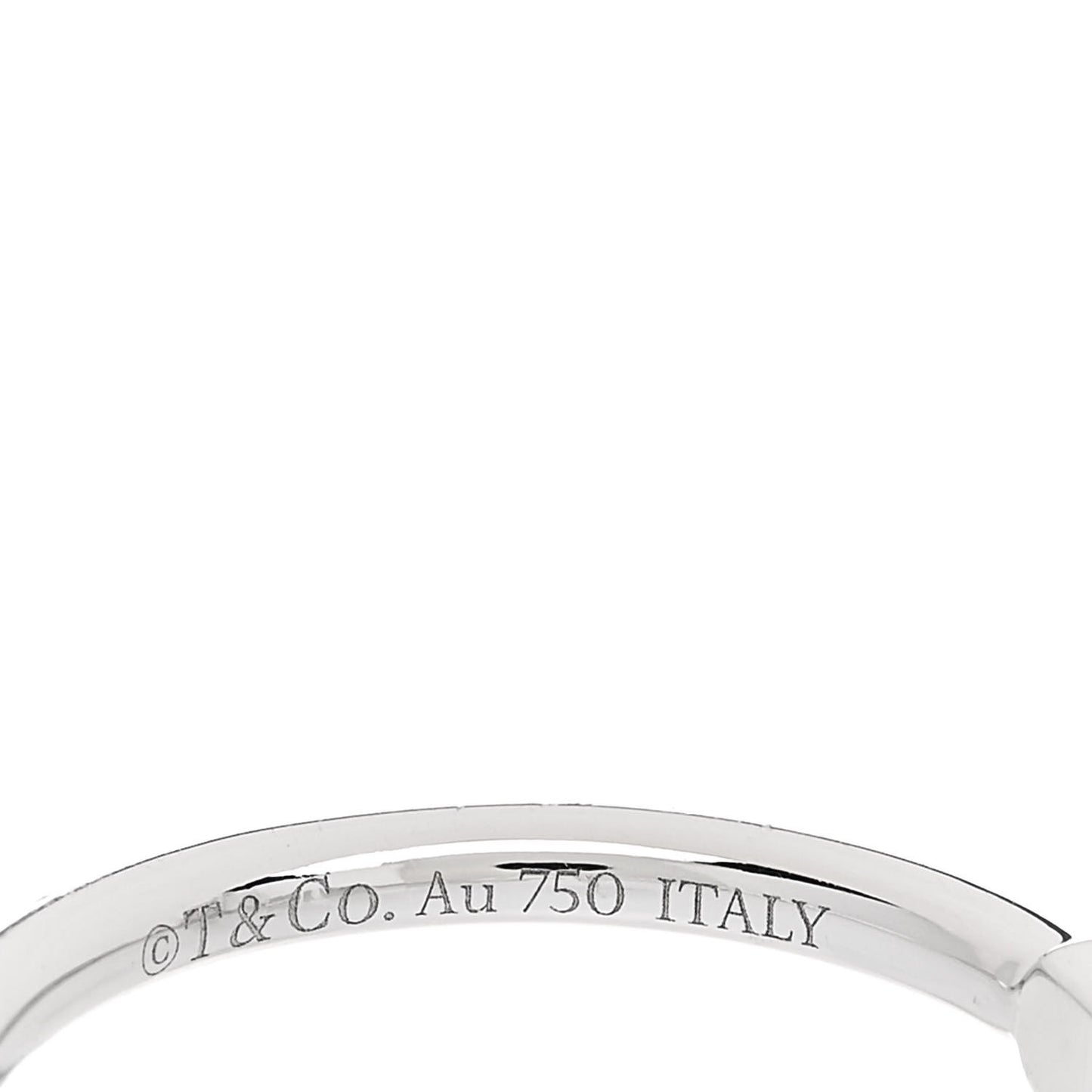 18K White Gold Diamond T Wire Ring 50 5.5