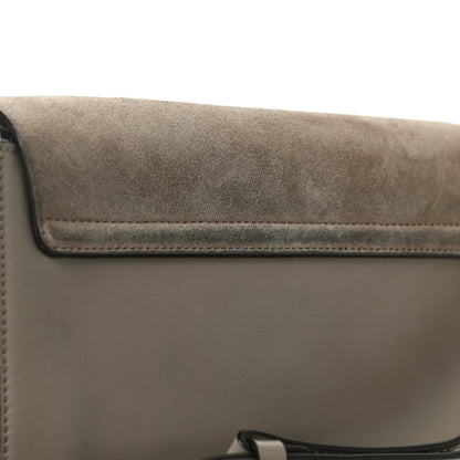 Chloe Suede Calfskin Small Faye Shoulder Bag Motty Grey 12 of 12