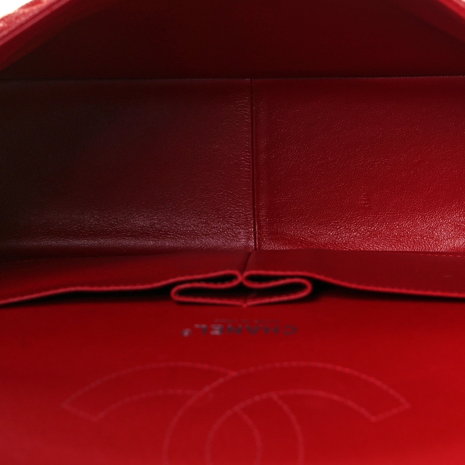Chanel Caviar Quilted Jumbo Double Flap Red 5 of 11